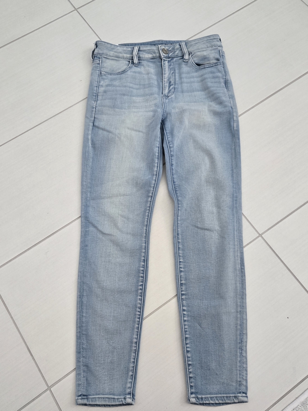 American Eagle Outfitters Pale Blue Skinny Jeans